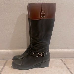 Brand new  Black and Brown Bandolino Healed Boots.